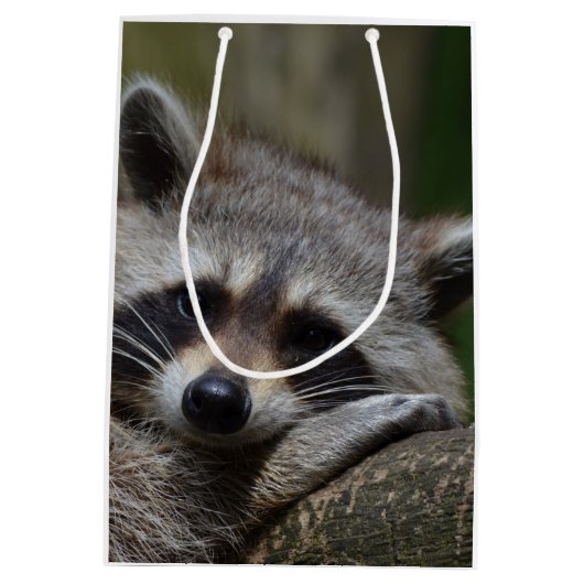 Raccoon Medium Cadeauzakje (Achterkant)