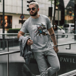 Raccoon Modern Samurai T-shirt