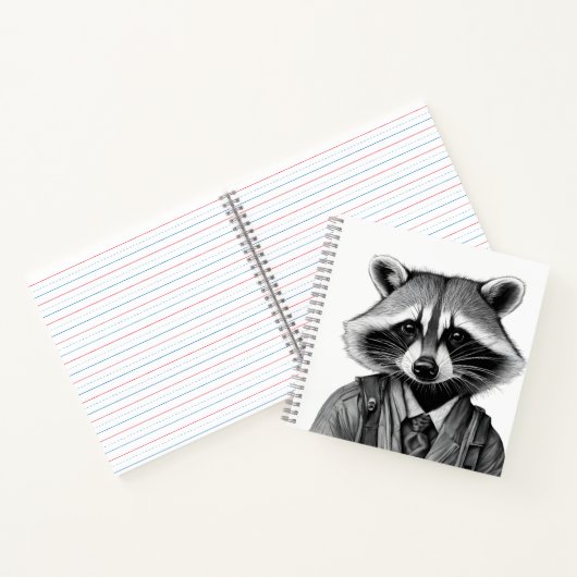 Raccoon notitieboek (Binnen)