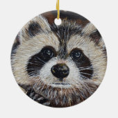 Raccoon Ornament van keramische stoffen (Achterkant)