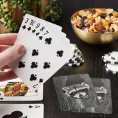 Raccoon playing cards pokerkaarten (Insitu)