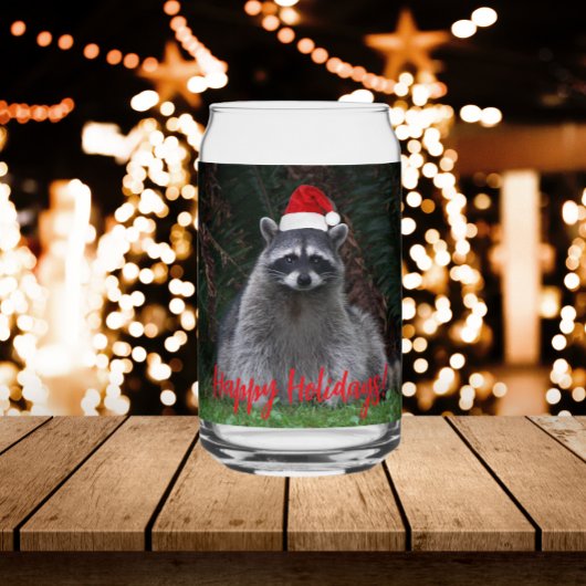 Raccoon portant rouge Noël