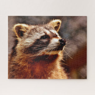 Raccoon Portrait, Jigzaag Puzzle Legpuzzel