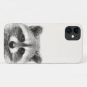 Raccoon potlood Tekening Case-Mate iPhone Case (Achterkant (horizontaal))