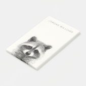 Raccoon potlood Tekening Post-it® Notes (Schuin)