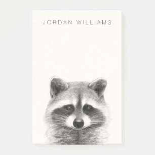 Raccoon potlood Tekening Post-it® Notes