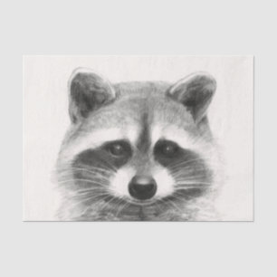 Raccoon potlood Tekening Tissuepapier