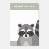 Raccoon Rascal Cute Design met Jouw tekst Post-it® Notes (Voorkant)