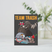 Raccoon Rat Trash Panda Garbage Animal Humor Briefkaart (Staand voorkant)