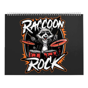 Raccoon Rock T-shirt - Grappig Raccoon Cowboy Desi Kalender