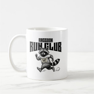 Raccoon Run Club Marathon Retro Trash Panda Koffiemok