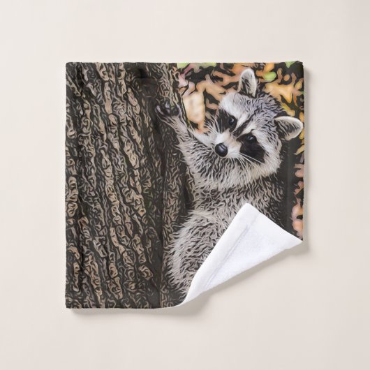 Raccoon sauvage (Gant de toilette)