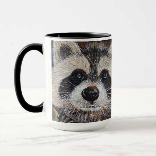 Raccoon schilderen mok (Links)