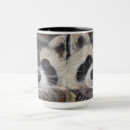 Raccoon schilderen mok (Midden)
