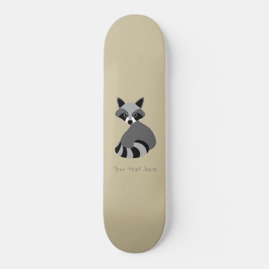 Raccoon skateboard (Voorkant)