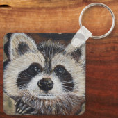Raccoon Sleutelhanger (Achterkant)