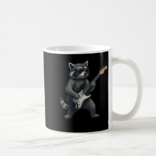 Raccoon spelen gitaar rock en roll cadeau Mannen v Koffiemok