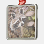 Raccoon Square Ornament (Links)