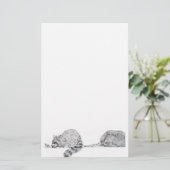 Raccoon Stationery Briefpapier (Staand voorkant)
