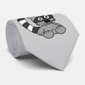 Raccoon Stropdas (Opgerold)