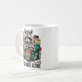 Raccoon Survival Mode Active Mug - Funny Coffee Ad (Devant gauche)