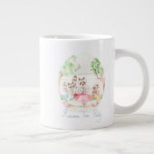 "Raccoon Tea Party" Jumbo Mok (Rechts)