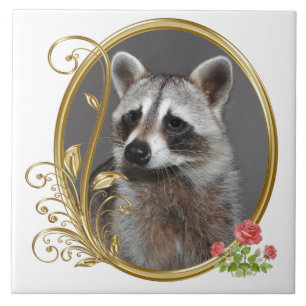Raccoon Tile Tegeltje