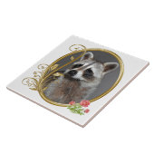 Raccoon Tile Tegeltje (Zijkant)