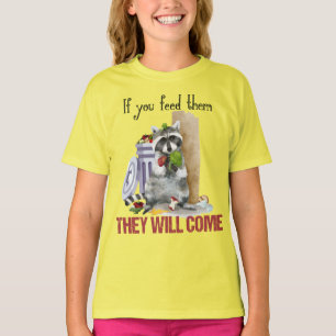Raccoon Trash Bandit Kinder Girl's Youth T-shirt
