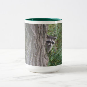 Raccoon Tweekleurige Koffiemok