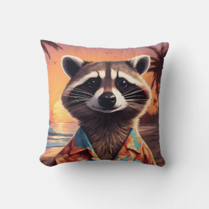 Raccoon Vakantie Kussen