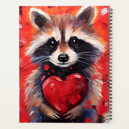 Raccoon Valentijnsdag Planner (Achterkant)