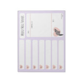 Raccoon Weekly Meal Planer notitieblok (Gedraaid)