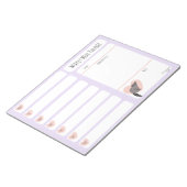 Raccoon Weekly Meal Planer notitieblok (Schuin)