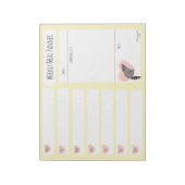 Raccoon Weekly Meal Planer notitieblok (Gedraaid)