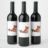Raccoon Wijn Etiket (Flessen)