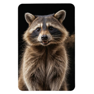 Raccoon Wild Animal Elegant Dramatische Mist Portr Magneet