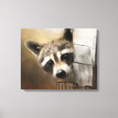 Raccoon Wildlife Canvas Afdruk (Voorkant)