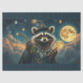 Raccoon Wizard maakt de maan Tissuepapier