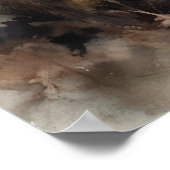 Raccoon Woodland Animal Art Imprimer Poster (Coin)