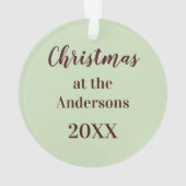 Raccoon Woodland Creature Drawing Personalized Ornament (achterkant)