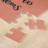 Raccoon Woodland Kinder Christelijke Gebed op Roze Legpuzzel (Zijkant)