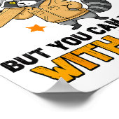 Raccoon You Can't Fix Stud But You Can Numb It Wit Poster (Hoek)