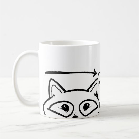 Raccoonismes Brandé Mug (Gauche)