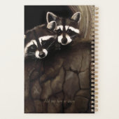 Raccoons Brown Cute Tree (Dos)