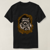 Raccoons in een boom t t-shirt (Design voorkant)