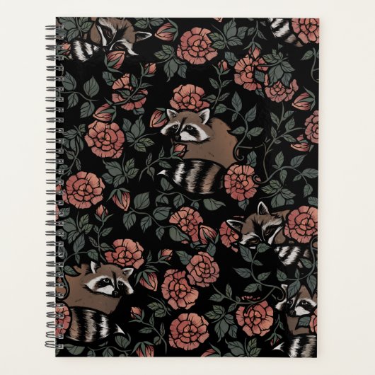 Raccoons Rose vintage Dusty (Devant)
