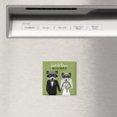 Raccoons Weddenschap en bruik met aangepaste tekst Magneet (Insitu (Vaatwasser))