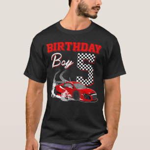 Race 5e verjaardag jongensfeestje racen 5 jaar oud t-shirt