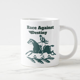 Race Against Destiny – Vintage Equestrian Graphic Extra Grote Beker